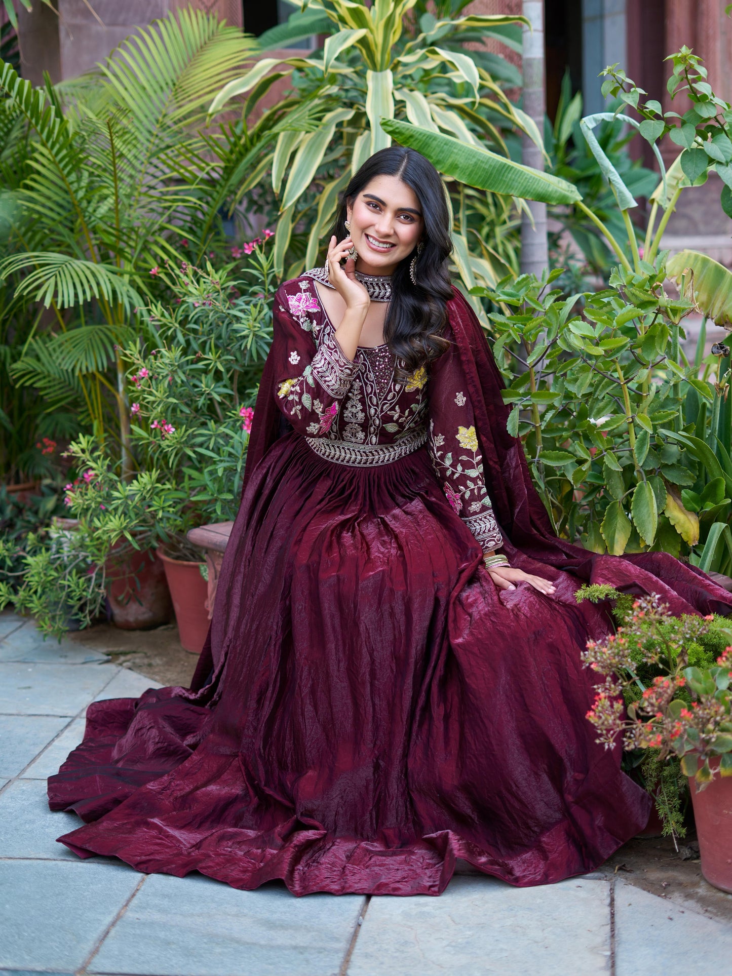 Launching New Festival Long Gown & Duptta