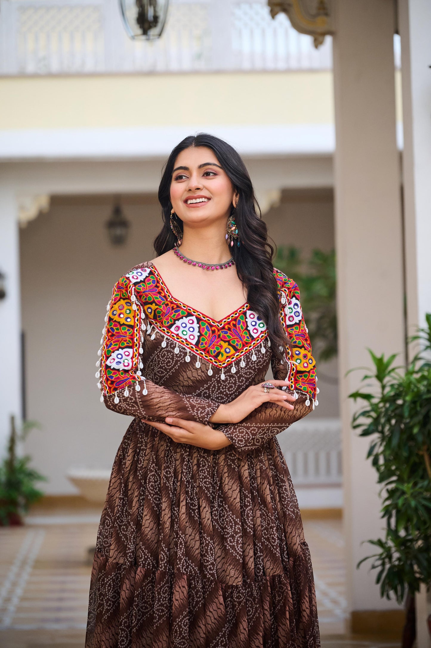 Launching Navratri Special Gamathi Work Gown