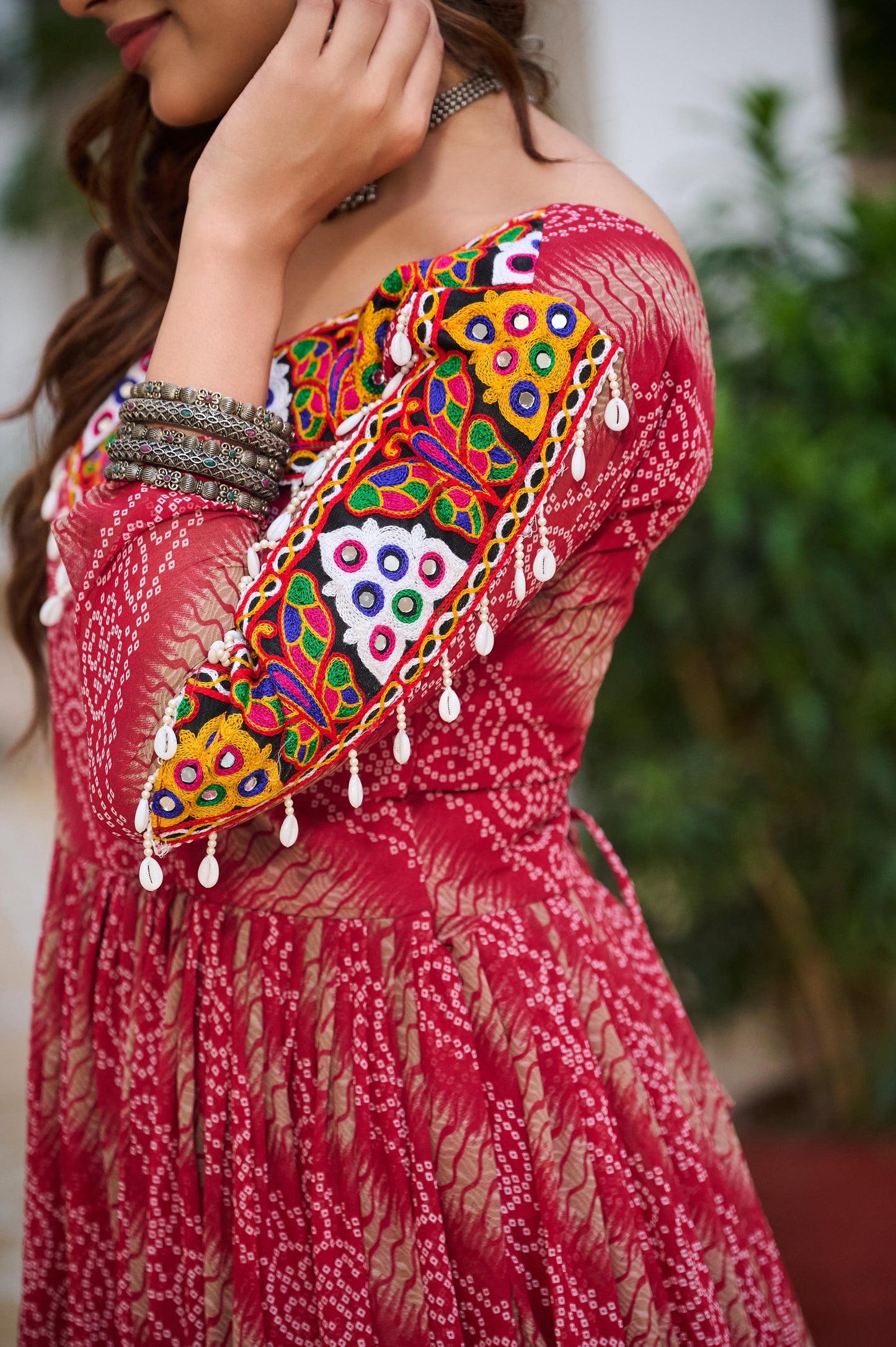 Launching Navratri Special Gamathi Work Gown