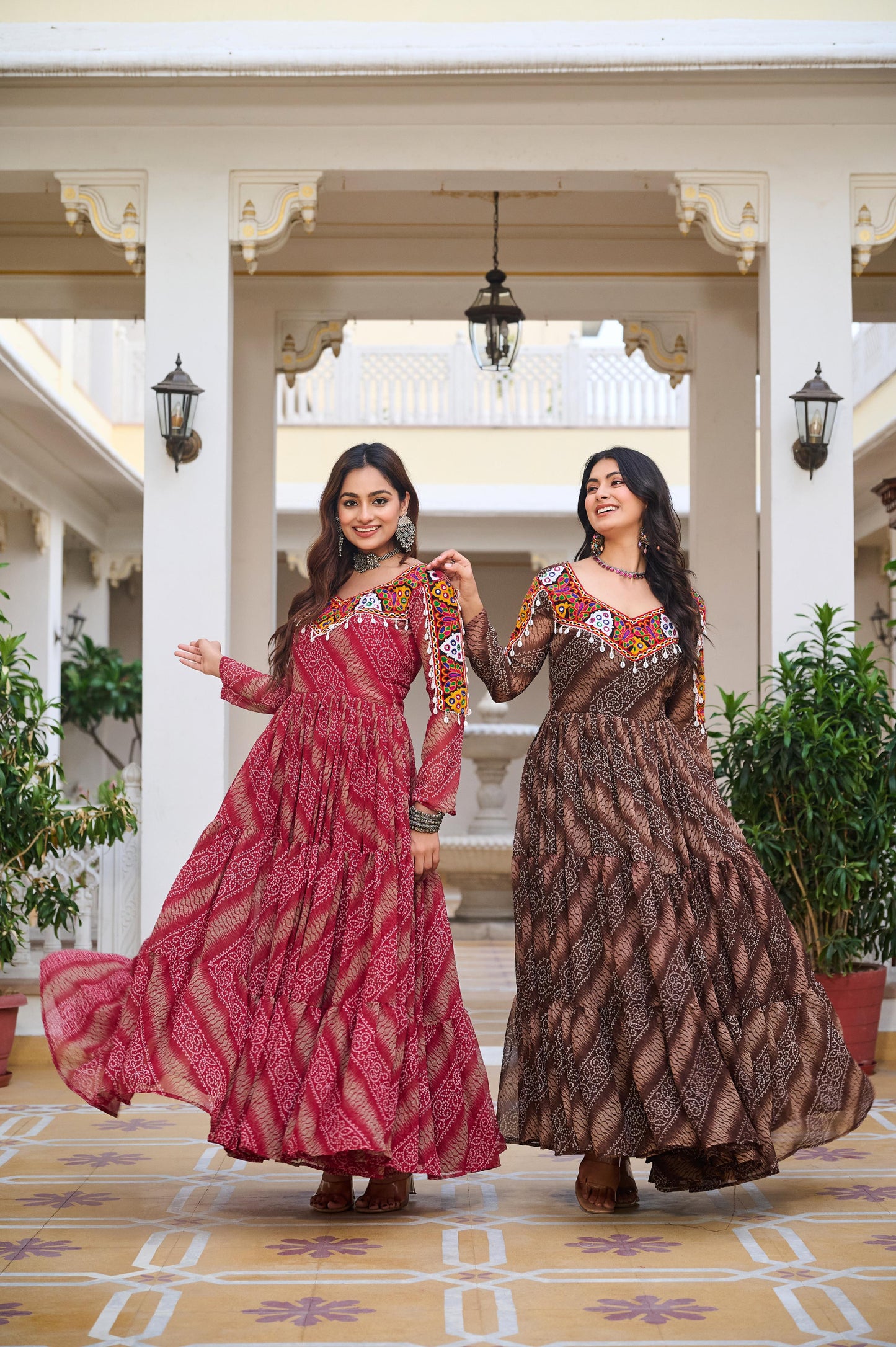 Launching Navratri Special Gamathi Work Gown