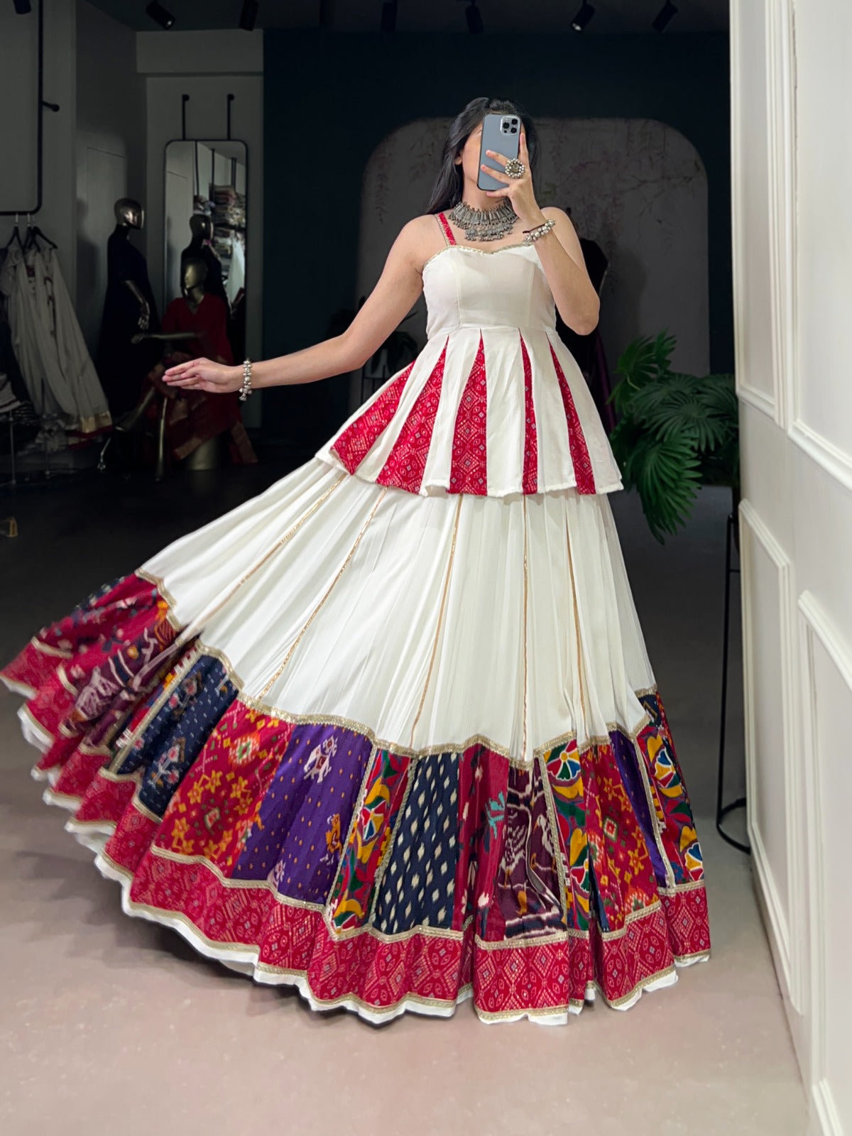 Navratri Special Western Look Fully Stitched Chaniya Choli