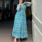 Designer Summer Frock in Georgette With Print Western Dress