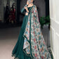 Memorial Green Thread embroidered Work Georgette Lehenga Choli