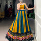 Super Mustard Yellow Gamthi Work Rayon Navratri Special Lehenga Choli