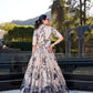 Tussar Silk Floral Print Jacket Lehenga Set Festive Wear