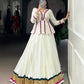 Let your Navratri nights shine brighter with the sparkle of mirror Gamthi work and the effortless flow of rayon fabric