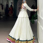Let your Navratri nights shine brighter with the sparkle of mirror Gamthi work and the effortless flow of rayon fabric