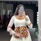 Multicolor beauty with a touch of tradition – designed for Garba moves
