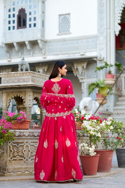 Ready To Wear Gown Silken elegance, embroidered to perfection