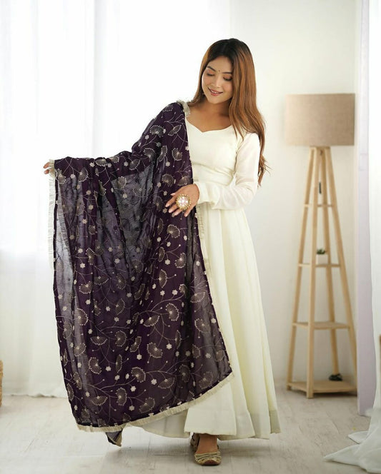 Launching New Anrakali Gown Dupatta