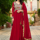 Launching New Party Wear Look Gown Dupatta Set