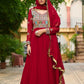 Launching New Party Wear Look Gown Dupatta Set
