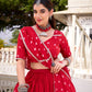 This Navratri, celebrate the fusion of fashion with tradition – Chanderi Bandhani design choli will give you charm and a unique glow on every rhythm of Garba