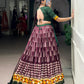 A festive blend of elegance and culture – Tasar silk with intricate Gamthi work, perfect for Navratri nights