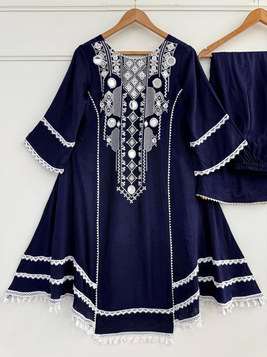 Step into effortless charm with our exclusive 2-piece set – crafted for comfort, stitched with grace.