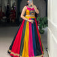Traditional Gamthi art meets multi-colour cotton flair for your perfect festive look