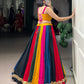 Traditional Gamthi art meets multi-colour cotton flair for your perfect festive look