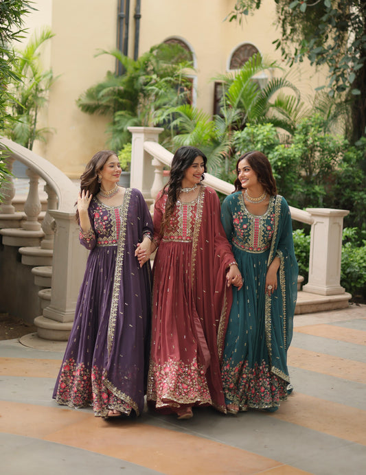 Premium designer readymade top-sharara-dupatta collections