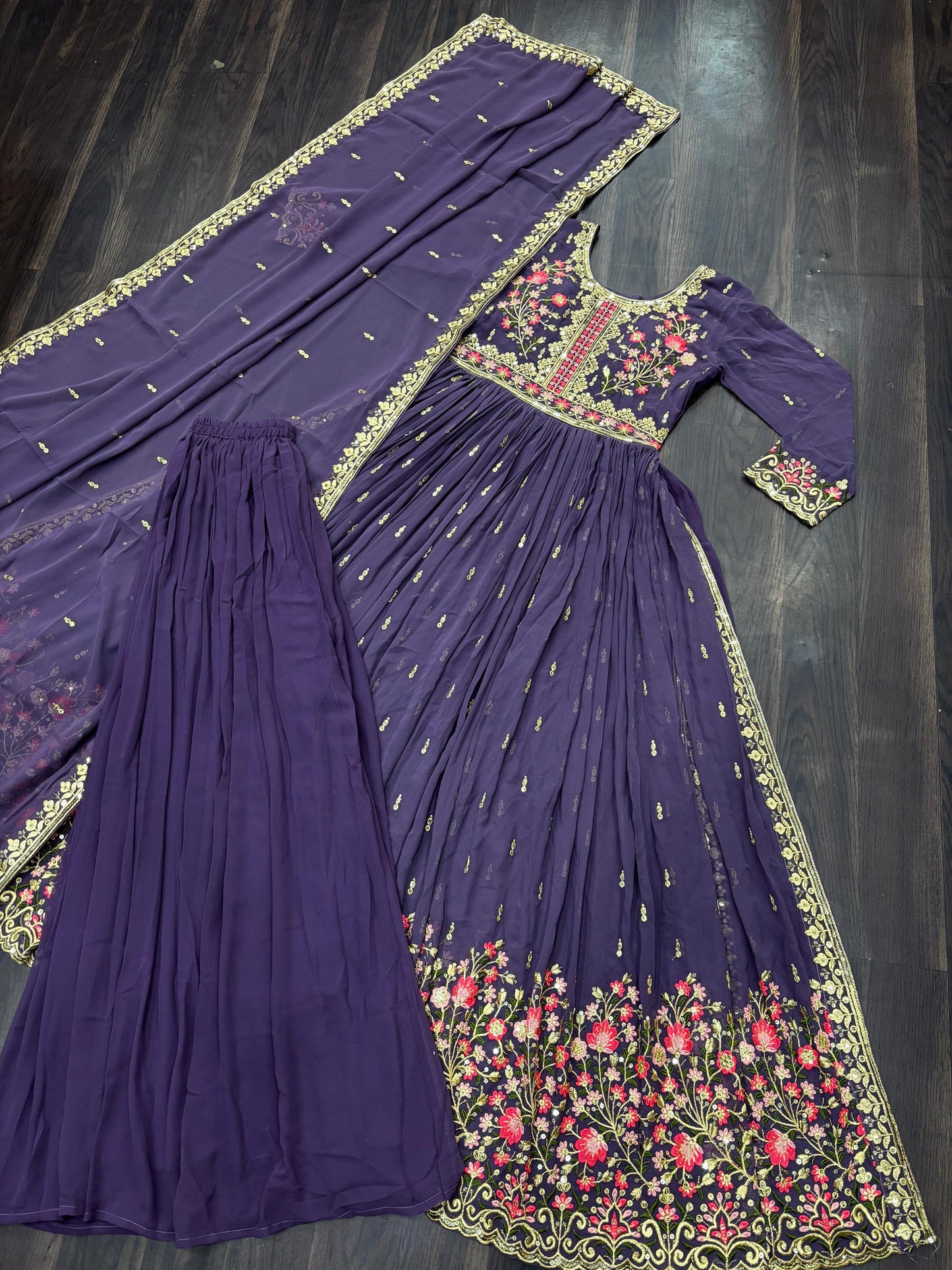 Premium designer readymade top-sharara-dupatta collections