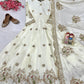 Enhance the beauty of your wardrobe with this newly launched designer anarkali gown with elegant dupatta