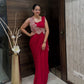 New Super Trending Embroidery cording work ready to wear saree with Embroidery Blouse