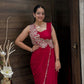 New Super Trending Embroidery cording work ready to wear saree with Embroidery Blouse