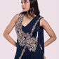 New Super Trending Embroidery cording work ready to wear saree with Embroidery Blouse