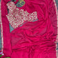 New Super Trending Embroidery cording work ready to wear saree with Embroidery Blouse