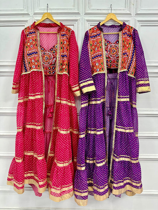 Navratri special shrug and blouse