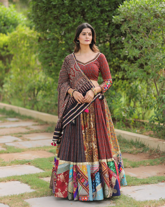 Presenting new trending navratri special chaniya choli in 6-mtr flair