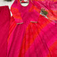 Comfortable gown with faux georgette fabric with printed work with stitched pant and dupatta
