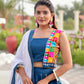 Navratri Special Gamathi Work Lehenga choli