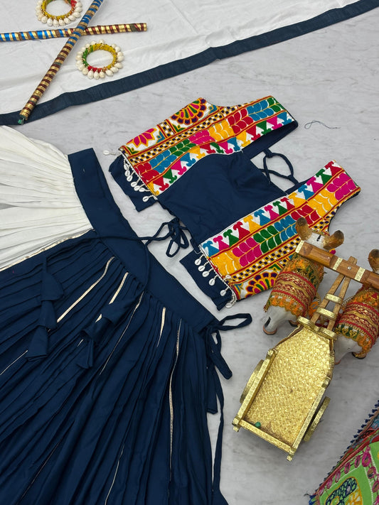 Navratri Special Gamathi Work Lehenga choli
