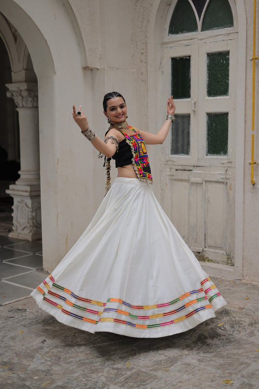 For this upcoming Navaratri season our exclusive full stitched lehenga choli