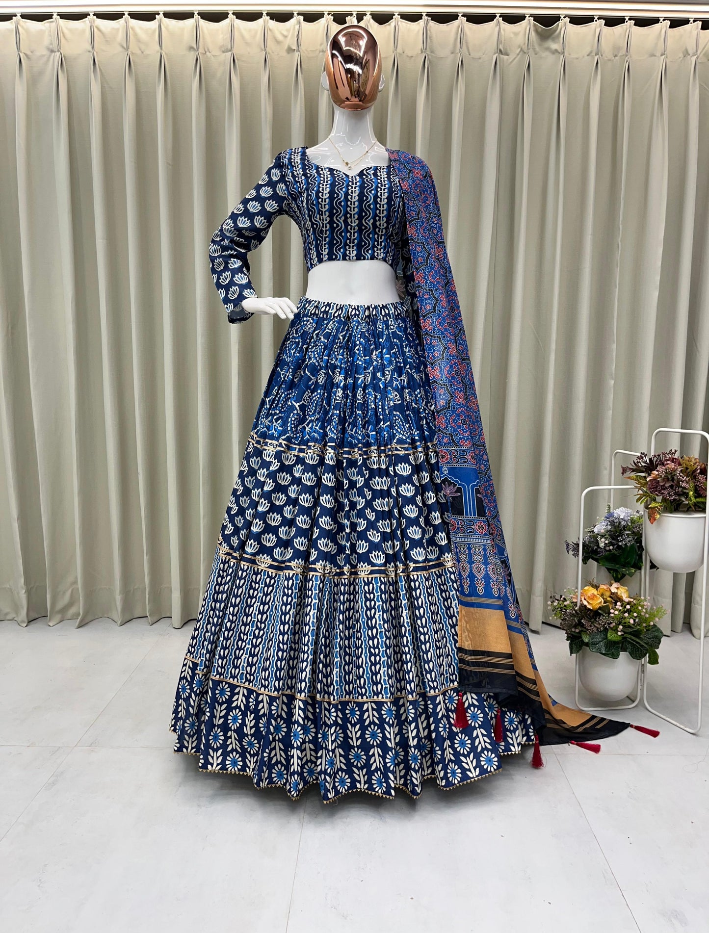 For this upcoming Navaratri season our exclusive full stitched lehenga choli