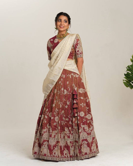 Launching Kalamkari Lehenga Choli