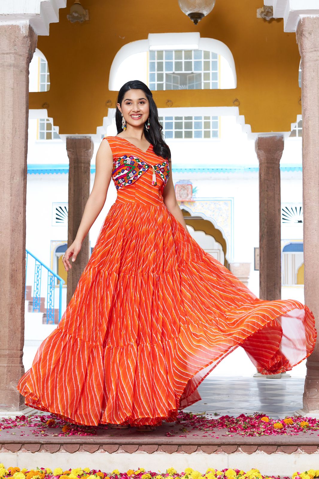Launching Navratri Special Gamathi Work Gown