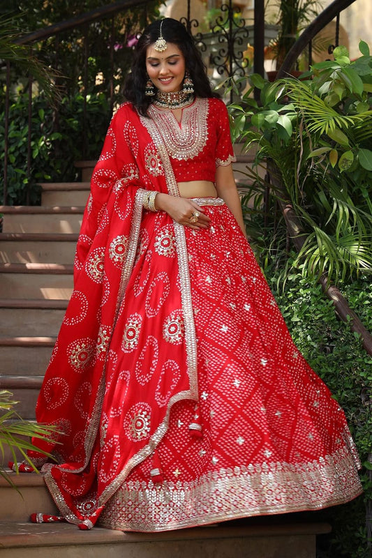 New Launching Embroidery Work Digital Print Lehenga Choli