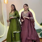 Presenting New Designer Collection In Roman simmer silk With Embroidery Work Top-Bottom And Dupatta Set Fully Stitched Ready To Wear