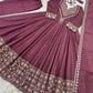 Presenting New Designer Collection In Roman simmer silk With Embroidery Work Top-Bottom And Dupatta Set Fully Stitched Ready To Wear