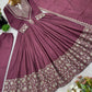 Presenting New Designer Collection In Roman simmer silk With Embroidery Work Top-Bottom And Dupatta Set Fully Stitched Ready To Wear