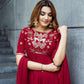 Presenting New Designer Collection In Roman simmer silk With Embroidery Work Top-Bottom And Dupatta Set Fully Stitched Ready To Wear