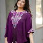 New trendy three piece indo western with sequence embroidered work