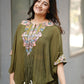 New trendy three piece indo western with sequence embroidered work