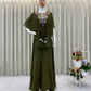 New trendy three piece indo western with sequence embroidered work