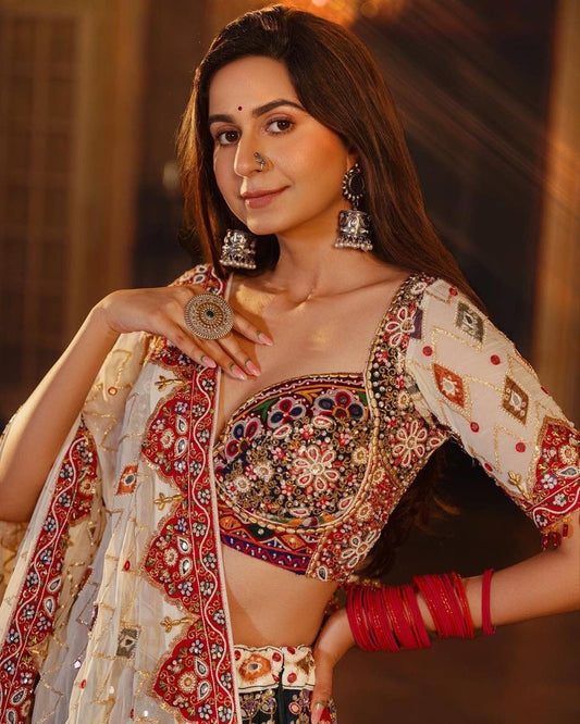 Presenting new designer printed lahenga choli