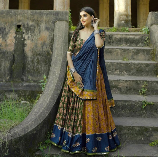 For this upcoming navratri season our exclusive full stitched lehenga choli
