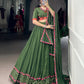 Celebrate the colors and culture of Navratri in original mirror Gamthi work on flowy rayon fabric