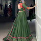 Celebrate the colors and culture of Navratri in original mirror Gamthi work on flowy rayon fabric