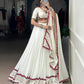 Celebrate the colors and culture of Navratri in original mirror Gamthi work on flowy rayon fabric